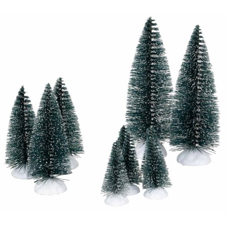Set 9 pini effetto neve da 4,5 a 22,5 cm
