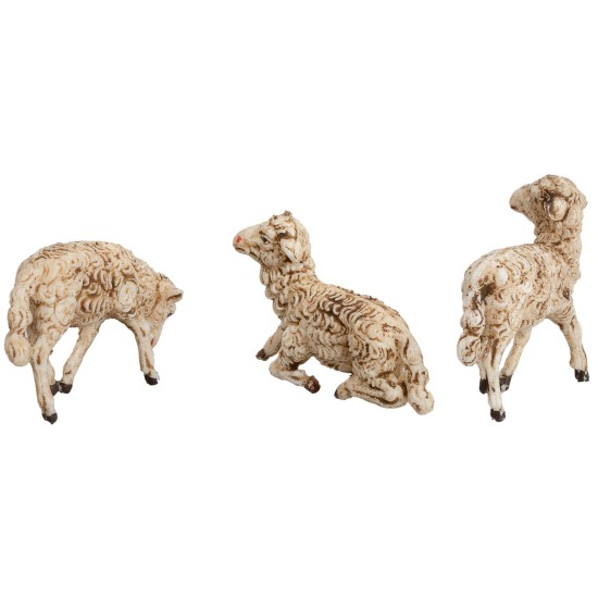 Set of 12 sheep for 8 cm figurines