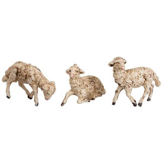 Set of 12 sheep for 8 cm figurines