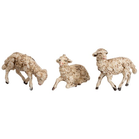 Set of 12 sheep for 8 cm figurines
