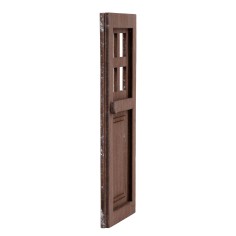 Porta legno con finestrelle quadrate cm 7x14 h per presepe 2