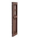 Wood door with square windows 14x7cm for Mondo nativity scene