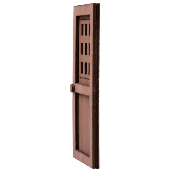Wooden grid door 14x7cm for nativity scene Mondo Presepi