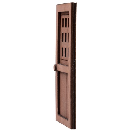 Wooden grid door 14x7cm for nativity scene Mondo Presepi