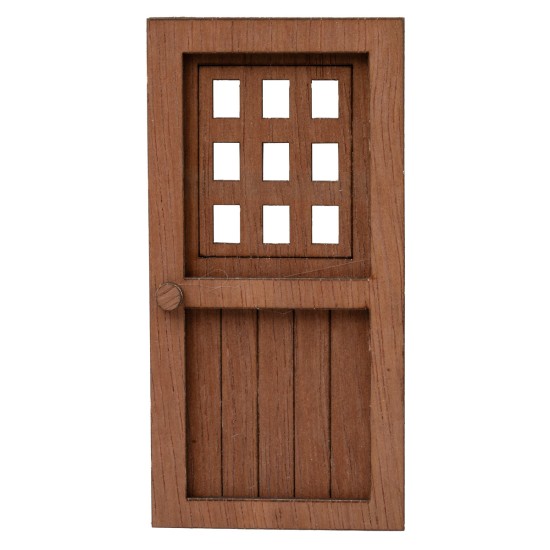 Wooden grid door 14x7cm for nativity scene Mondo Presepi