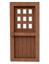 Wooden grid door 14x7cm for nativity scene Mondo Presepi