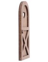 Puerta de madera con ventanita en forma de corazón cm 7x14 h