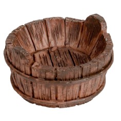 Cestino con manici in pvc Ø 4cm per presepe Mondo Presepi