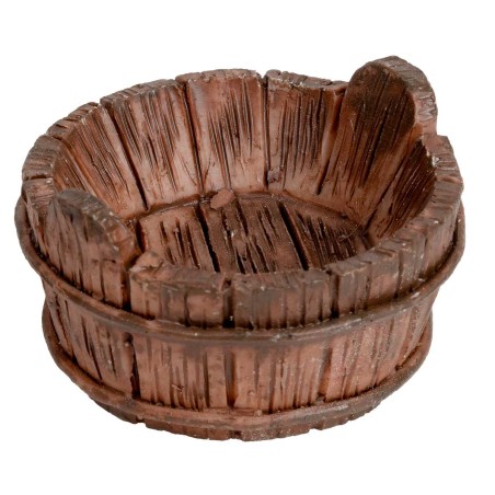 Cestino con manici in pvc Ø 4cm per presepe Mondo Presepi