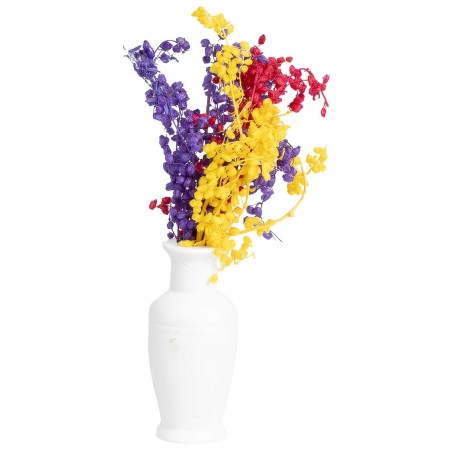 Vase of flowers in assorted colors cm 1.5x6h for Mondo nativity scene