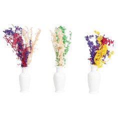 Vase of flowers in assorted colors cm 1.5x6h for Mondo nativity scene