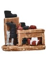 Banchetto da calzolaio in gesso 7x3,5x6h per presepe Mondo