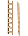 Conjunto de 2 pequeñas escaleras de madera de 6 cm de altura
