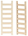 Conjunto de 2 pequeñas escaleras de madera de 6 cm de altura