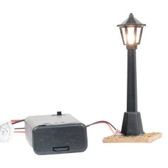 Farol para belén de hierro 8 cm 3v para belén Mundo Belén