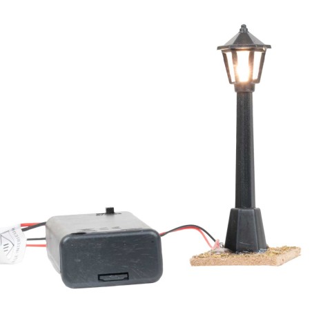 Farol para belén de hierro 8 cm 3v para belén Mundo Belén