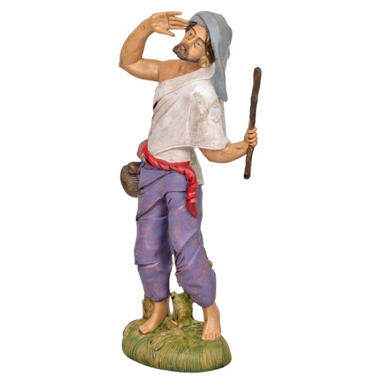 Cammelliere con bastone 30cm in Pvc per presepe Mondo Presepi