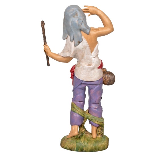 Cammelliere con bastone 30cm in Pvc per presepe Mondo Presepi