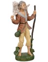 Pastore con pecora in spalle 30cm in Pvc per presepe Mondo