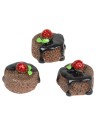 Set of 3 chocolate cakes ø 1.5 cm for nativity scene Mondo Presepi
