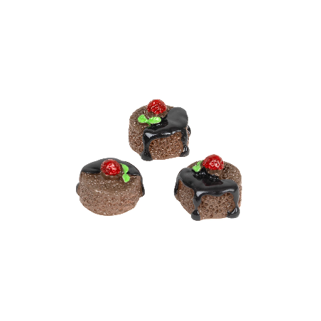 Set de 3 pastelitos de chocolate ø 1,5 cm para belén Mundo Pesebres