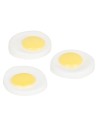 Conjunto de 3 huevos fritos ø 2cm para belén Mondo Presepi