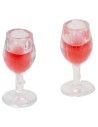 Set of two full glasses cm 3h for nativity scene Mondo Presepi