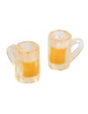 Set of 2 beer mugs 1.5 cm high for nativity scene Mondo Presepi