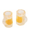 Set of 2 beer mugs 1.5 cm high for nativity scene Mondo Presepi