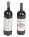 Set 2 bottiglie di vino cm 5 h
