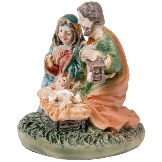 Natividad 3 sujetos bloque 2,5 cm en PVC para pesebre Mundo
