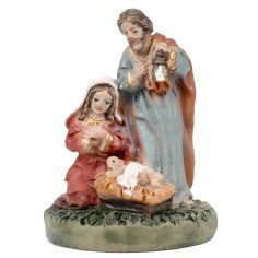 Natività 3 soggetti in blocco 2,5 cm in resina