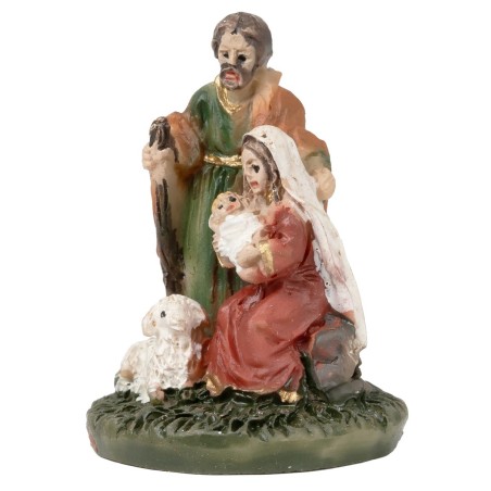 Natività 3 soggetti blocco con Bambinello in braccio 2,5 cm in