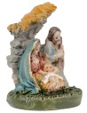 Nativity 3 subjects block with wall behind 2.5 cm in resin for