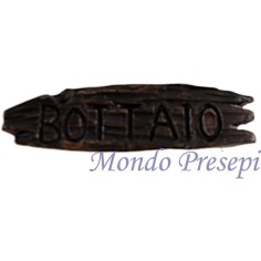 Insegna Bottaio in resina -Articoli presepe Mondo Presepi