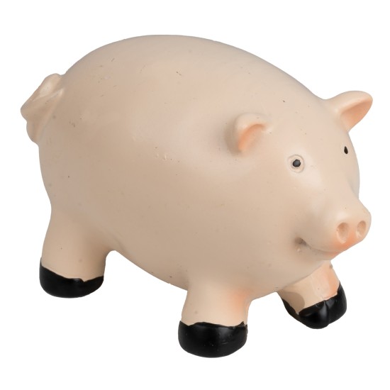 Chubby piglet in realistic resin for nativity scene Mondo Presepi