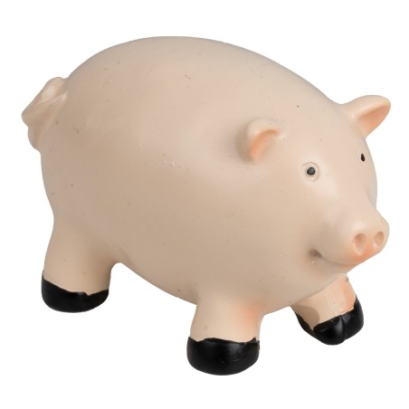 Chubby piglet in realistic resin for nativity scene Mondo Presepi