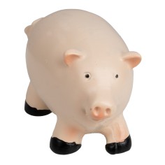 Chubby piglet in realistic resin for nativity scene Mondo Presepi