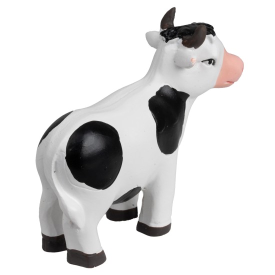 Mucca stilizzata in resina stile cartone per presepe Mondo