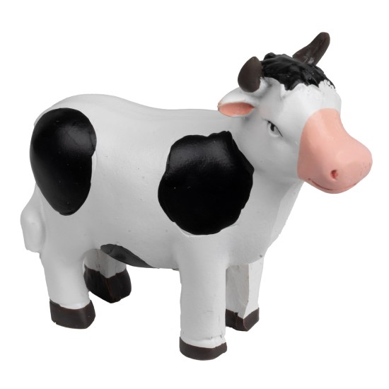 Vaca estilizada en resina estilo dibujo animado para pesebre Mundo