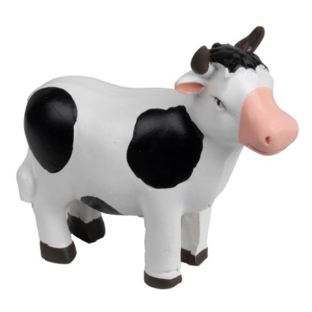 Mucca stilizzata in resina stile cartone per presepe Mondo