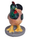 Conjunto de 2 gallinas Oliver con base para belén Mondo Presepi