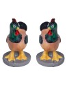 Conjunto de 2 gallinas Oliver con base para belén Mondo Presepi