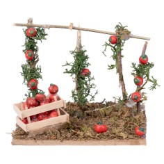Orto di pomodori cm 10x8x9h per presepe Mondo Presepi