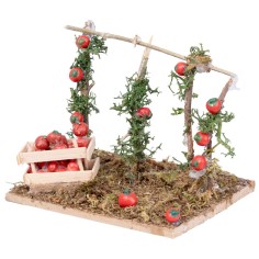 Huerto de tomates cm 10x8x9h para belén Mondo Presepi 2