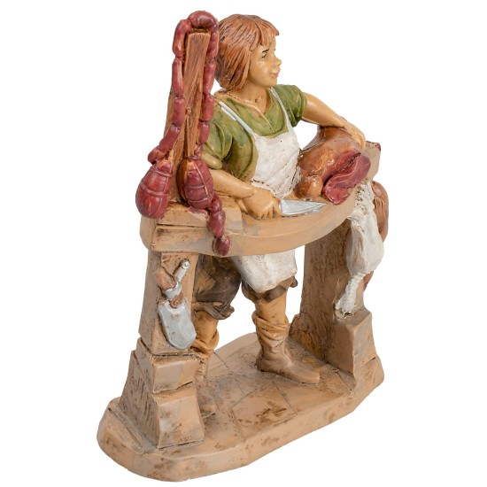 Salumiere con bancone serie 13 cm Euromarchi per presepe Mondo