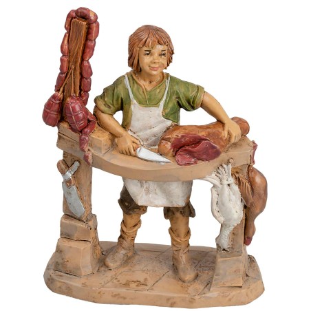 Salumiere con bancone serie 13 cm Euromarchi per presepe Mondo