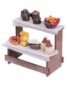 Banco con alimenti vari cm 11x6,5x11,5 h