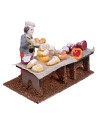 Banco gastronomico in legno con pastore