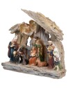 Nativity scene with figures and stable for Mondo nativity set